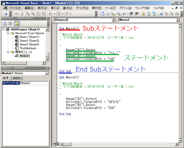 ステートメントの解説