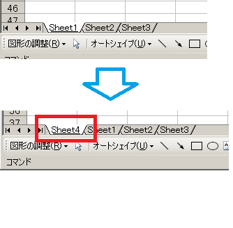 Addメソッドの引数なしでシート作成